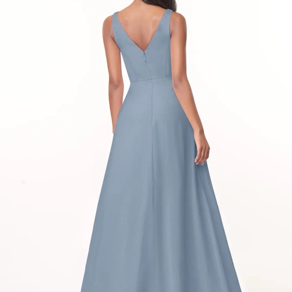 Azazie dress- dusty blue - Picture 3 of 3